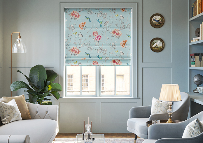 Borneo, Powder Blue - Roman Blind - Image 3
